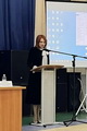 Член Молодежного парламента при Думе Югры Илона Денисова выступила с докладом на семинаре-совещании